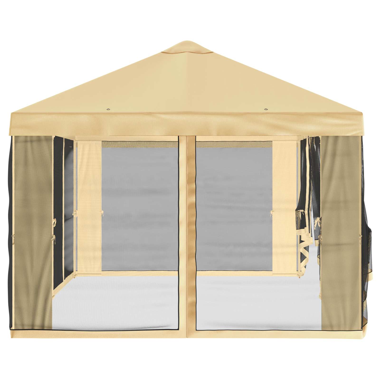 Pokrov za gazebo s bočnim zidovima Krem 600,5 x 300,5 cm