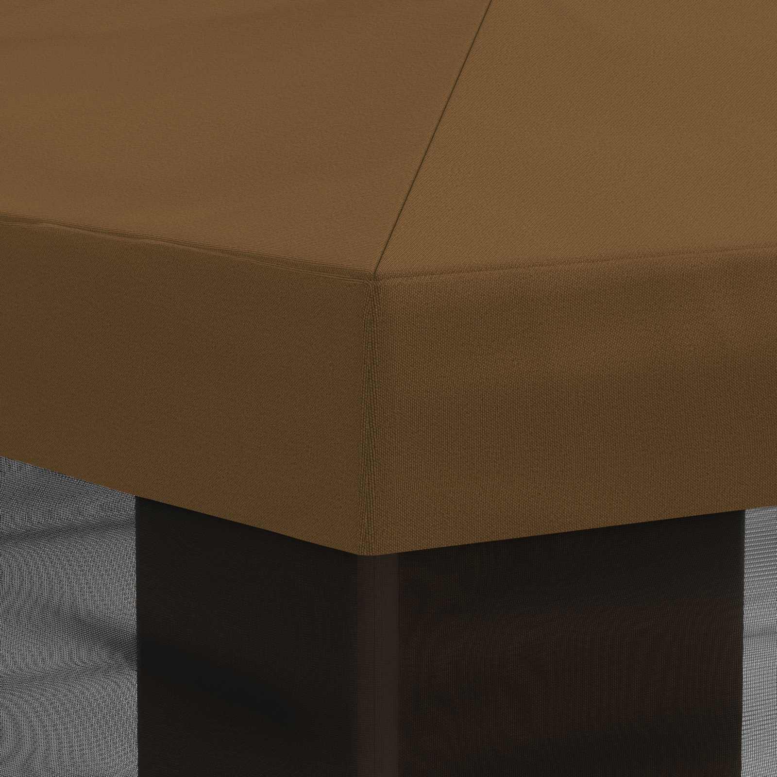 Pokrov za gazebo s bočnim zidovima Sivosmeđa 600,5 x 300,5 cm