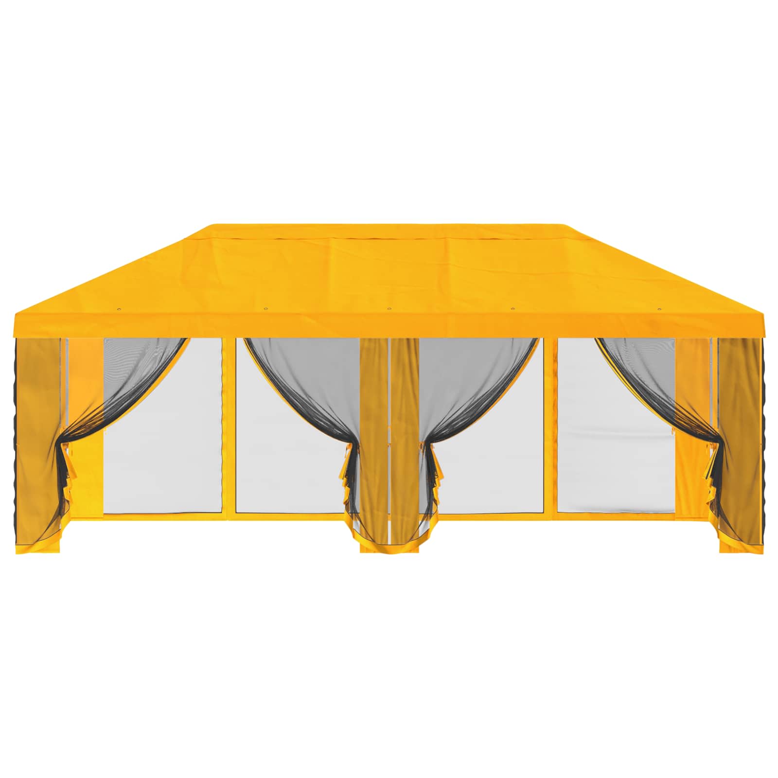 Pokrov za gazebo s bočnim zidovima Žuta 600,5 x 300,5 cm