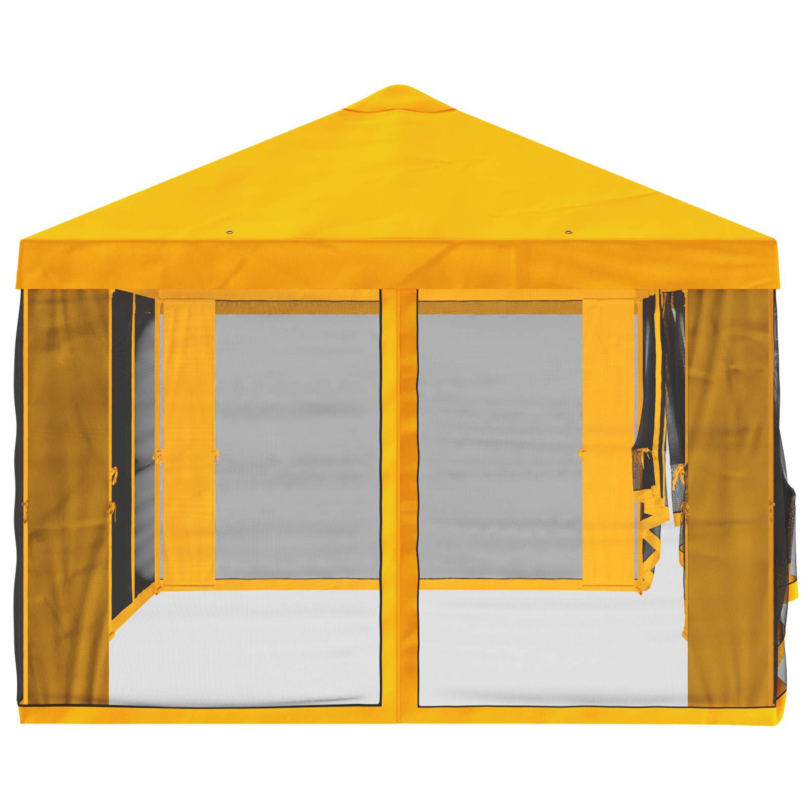 Pokrov za gazebo s bočnim zidovima Žuta 600,5 x 300,5 cm