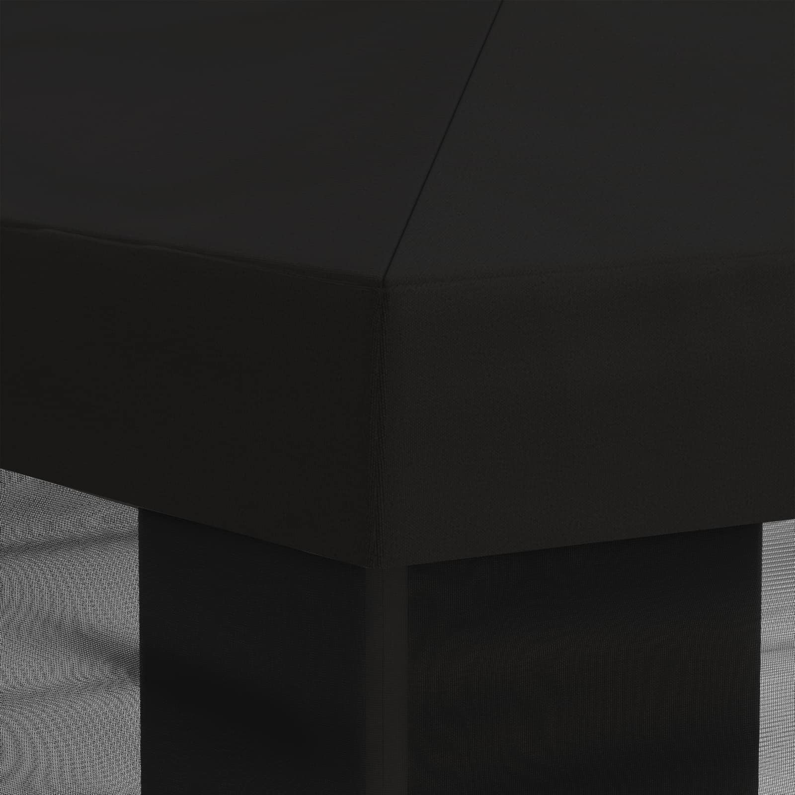 Pokrov za gazebo s bočnim zidovima Crna 600,5 x 300,5 cm