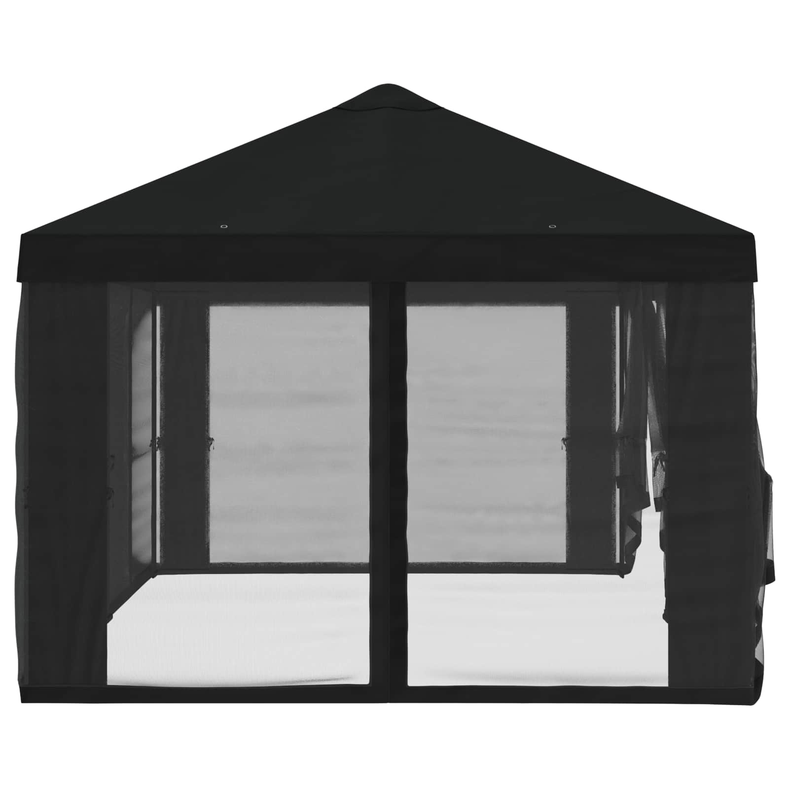Pokrov za gazebo s bočnim zidovima Crna 600,5 x 300,5 cm