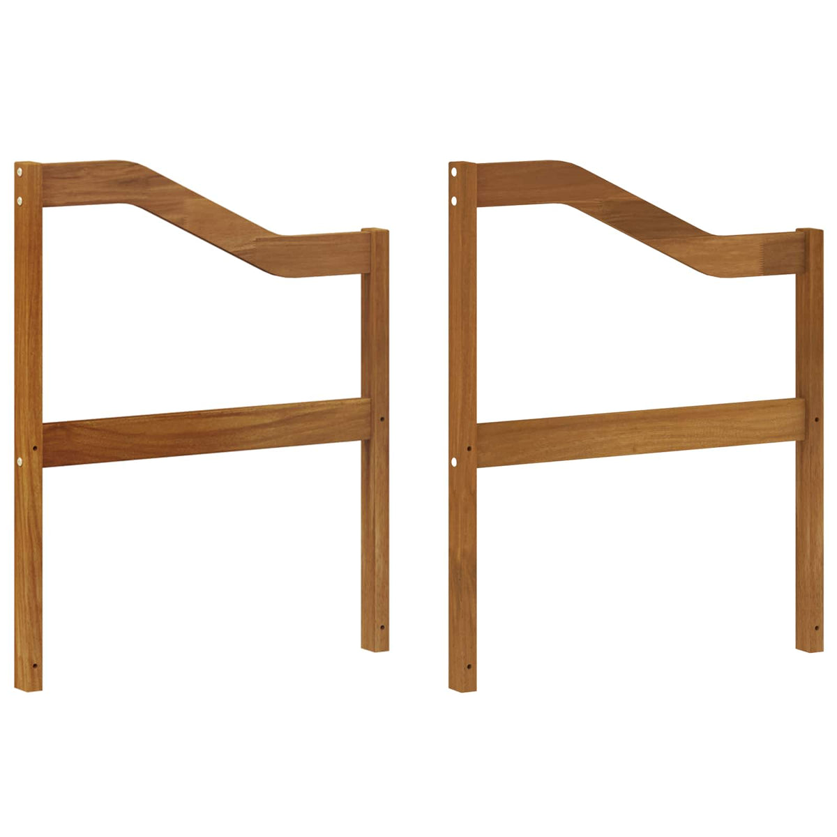 Naslon 2 pcs Prirodna 59 x 4 x 73 cm Čvrsto drvo akacije