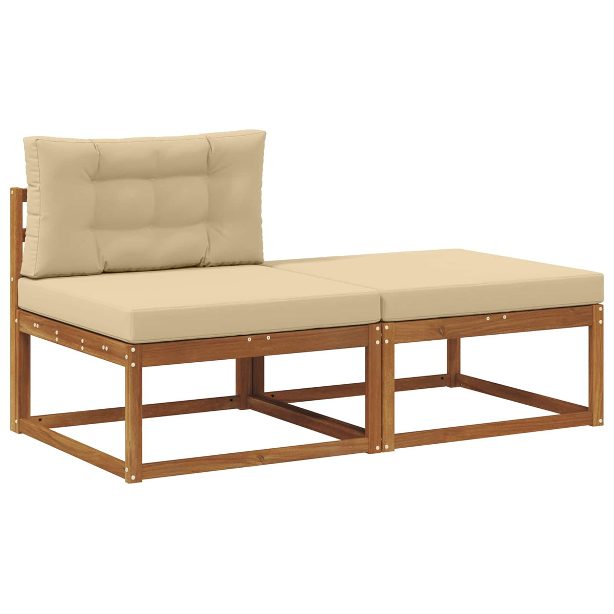 Sekcionalna sofa s jastukom 2 Komad Prirodna