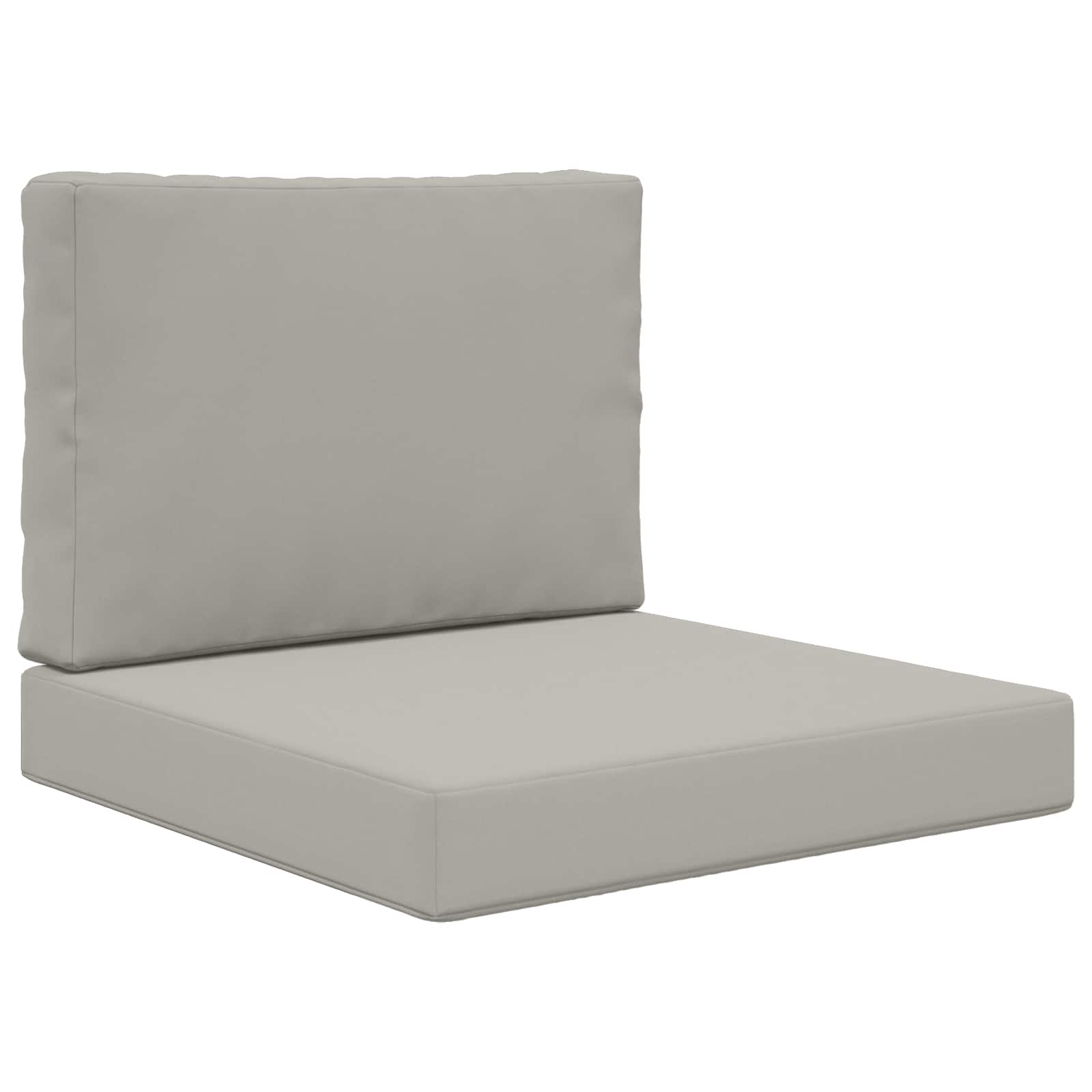Jastuk za vanjsku sofU 2 pcs Sivi Poliester