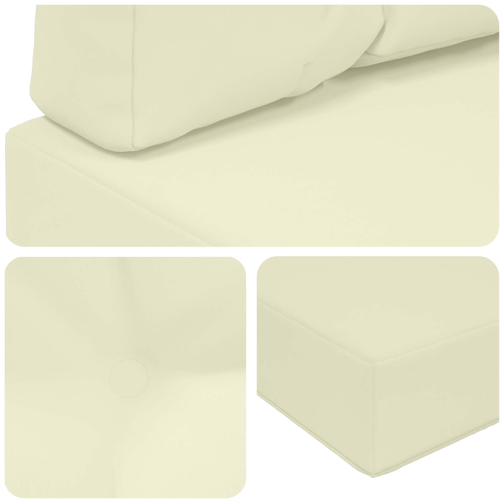 Jastuk za vanjsku sofU 3 pcs Krema Poliester