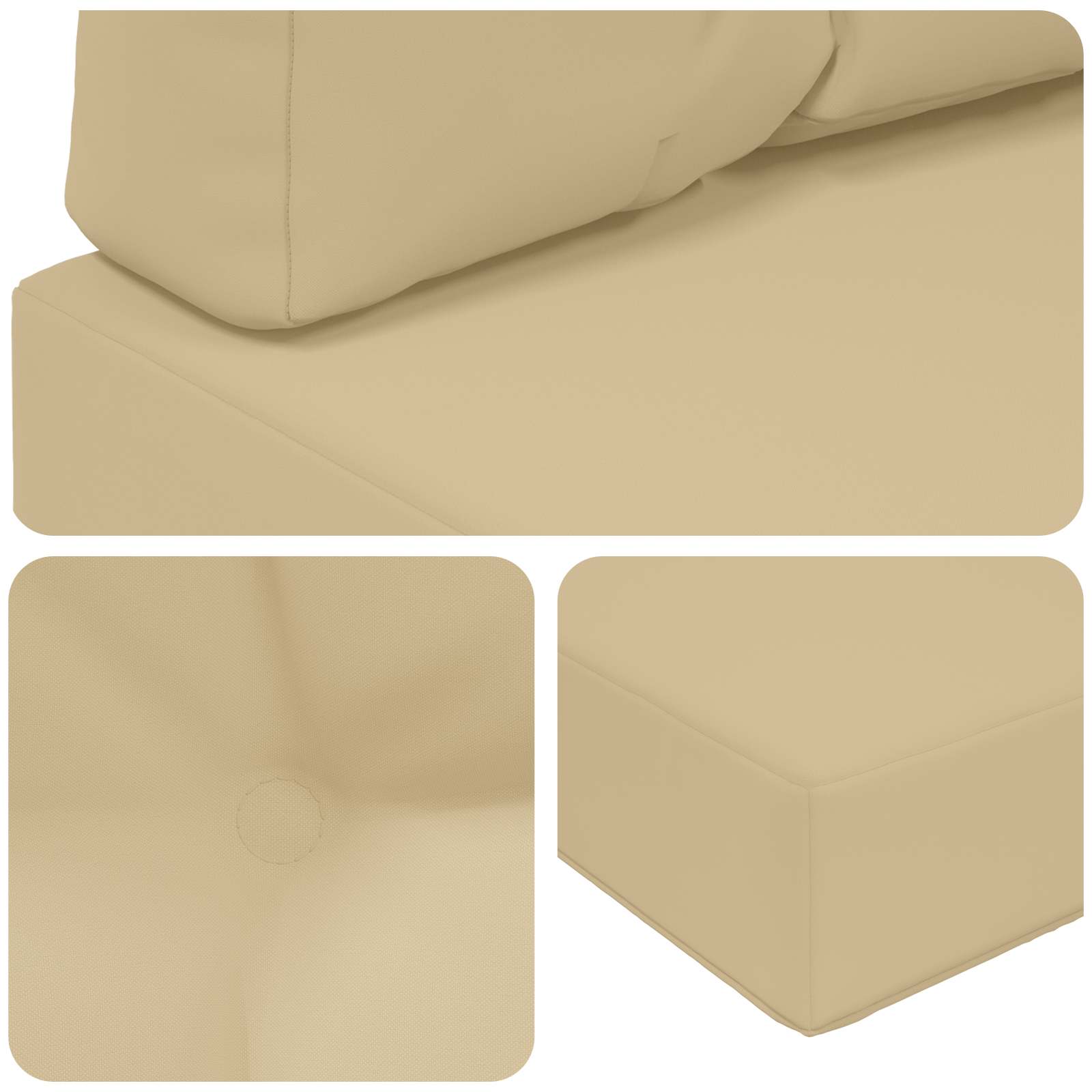 Jastuk za vanjsku sofU 3 pcs Bež Poliester