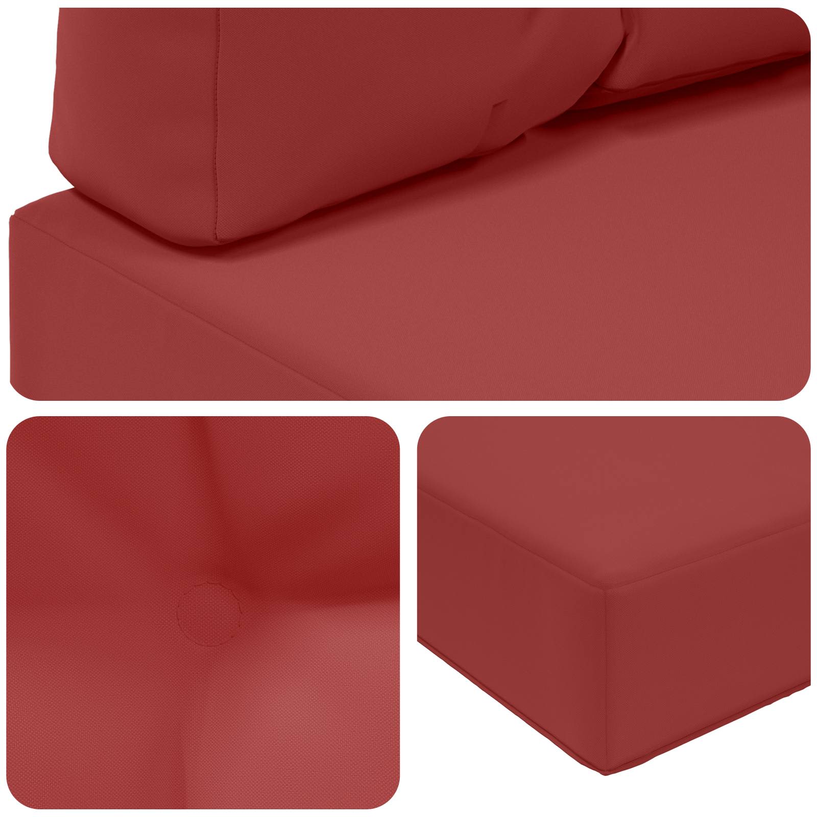 Jastuk za vanjsku sofU 3 pcs boja crnog vina Poliester