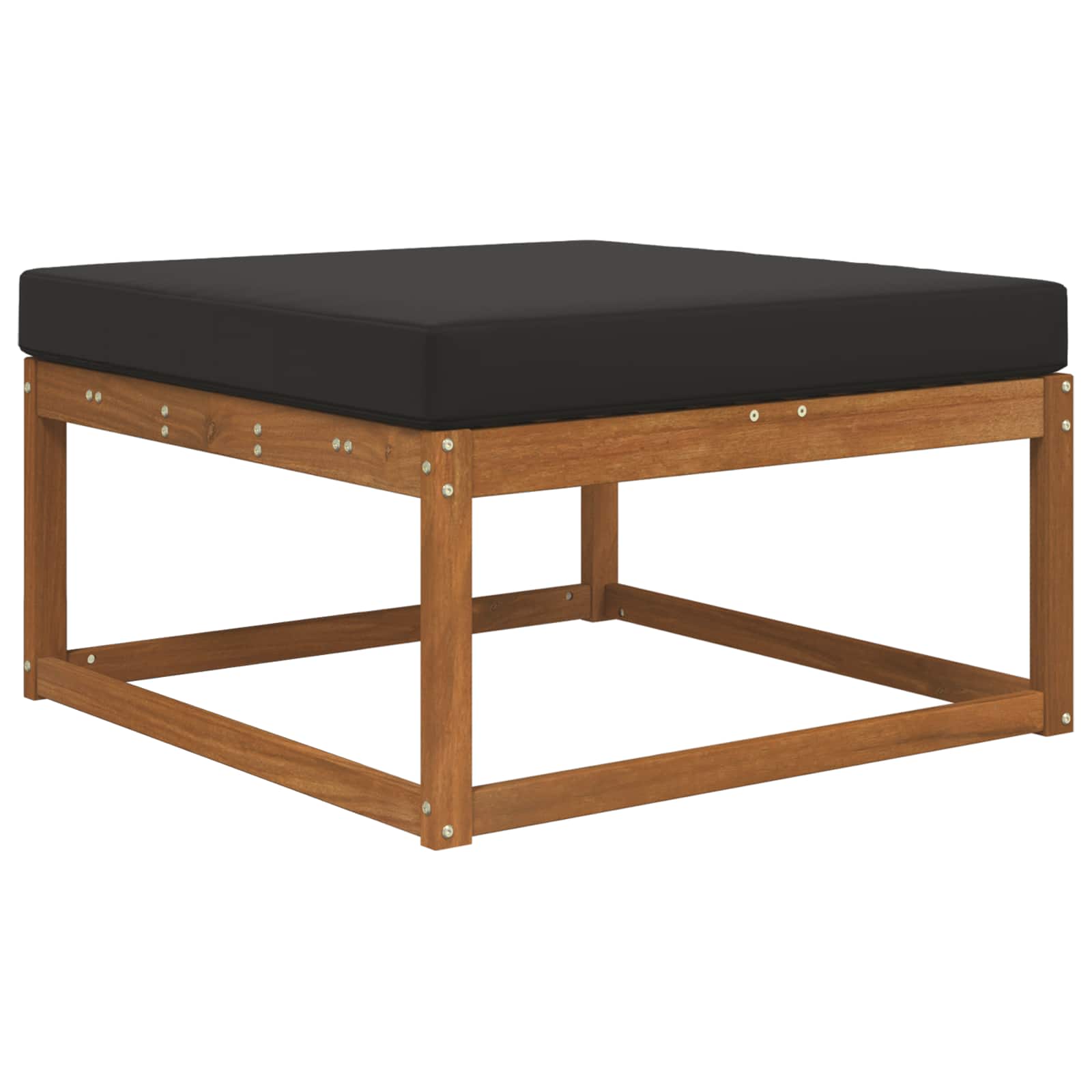 Jastuk za vanjsku sofU Crna 80 x 80 x 8 cm Poliester