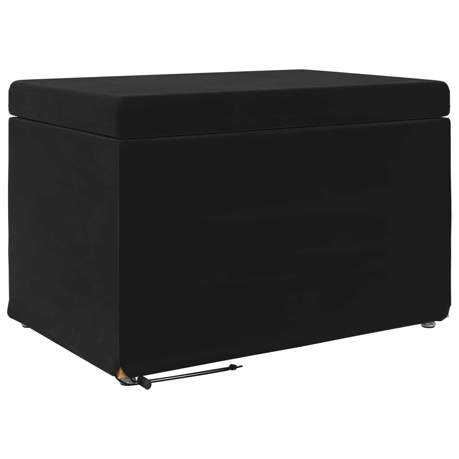 Stolica Crna 61 x 41 x 40 cm Svileni i Fino Radeći Drvo