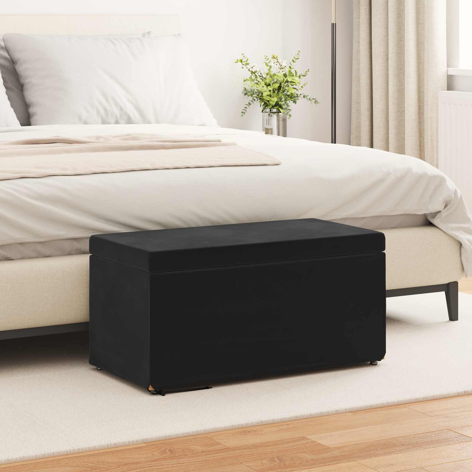 Stolica Crna 81 x 41 x 40 cm Svileni i Fino Radeći Drvo