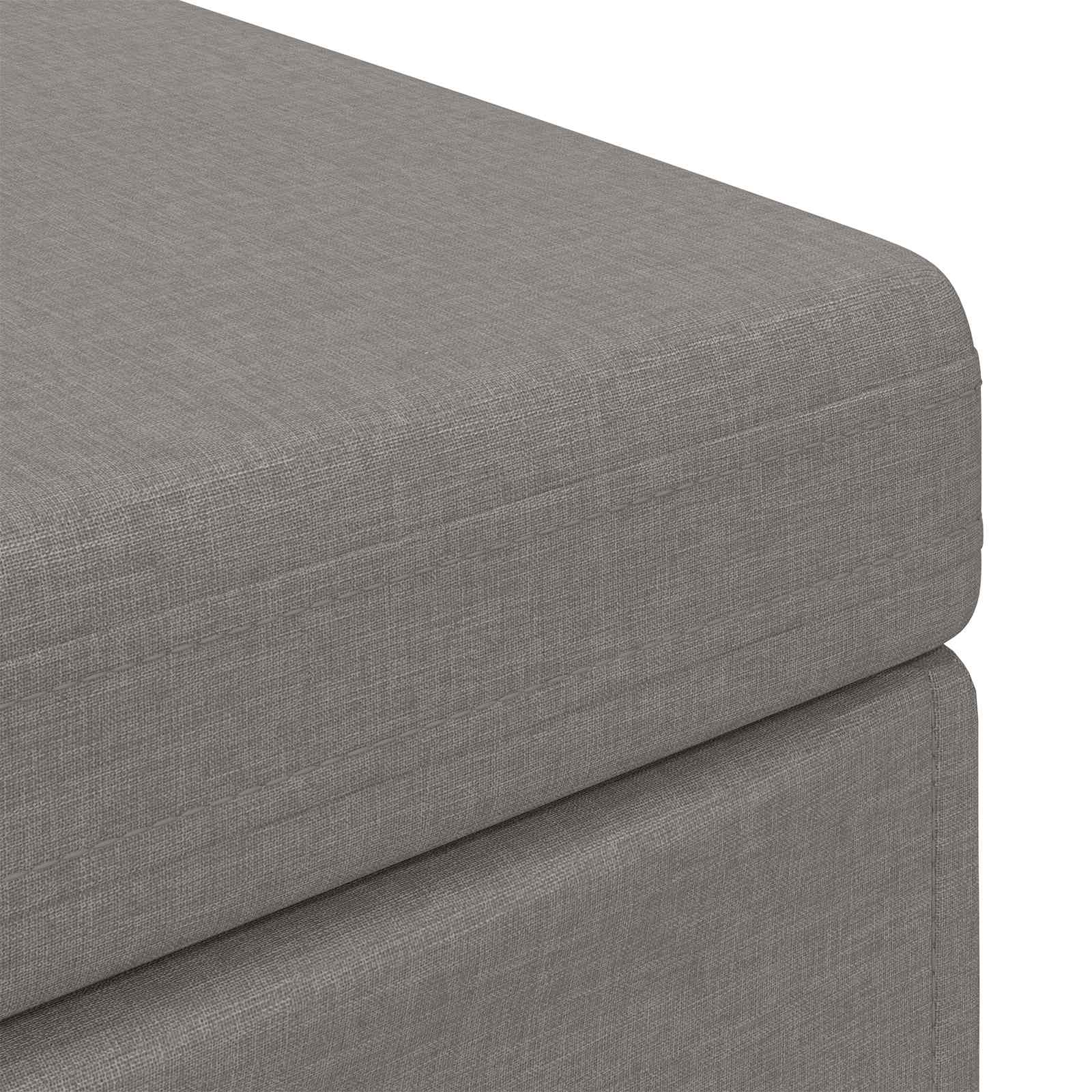 Stolica Sivo-smeđa 101 x 41 x 40 cm Tkanina i konstruirano drvo