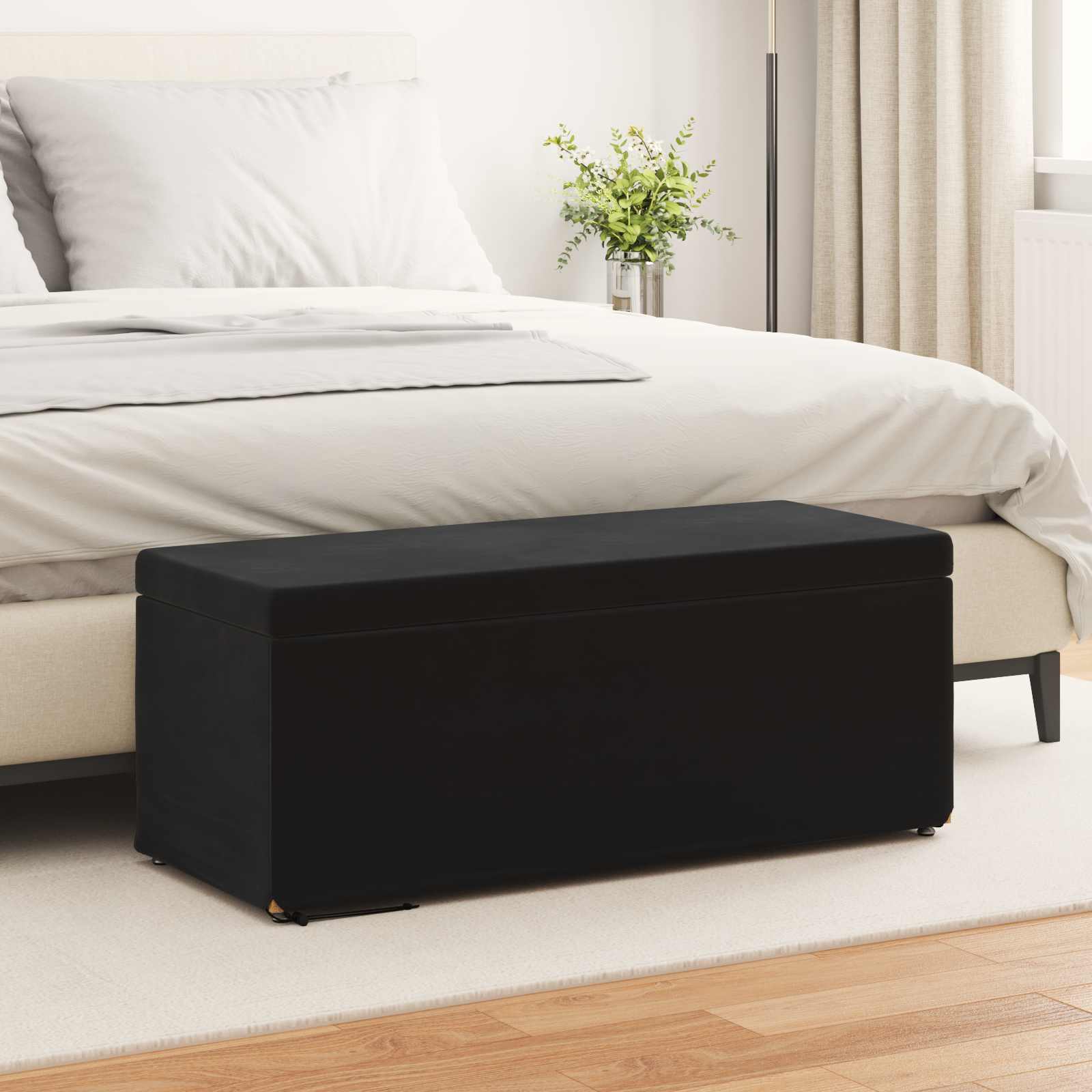 Stolica Crna 101 x 41 x 40 cm Svileni i Fino Radeći Drvo