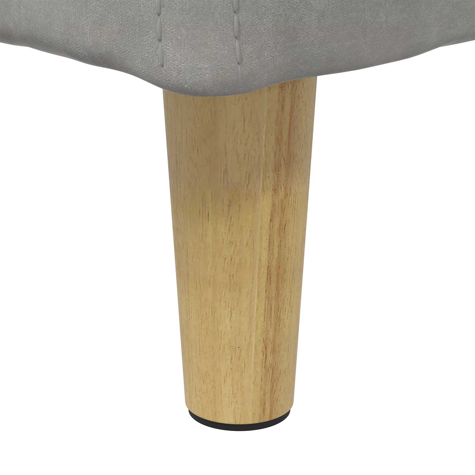 Otoman za pohranu Svijetlo siva 80 x 80 x 45 cm Baršun