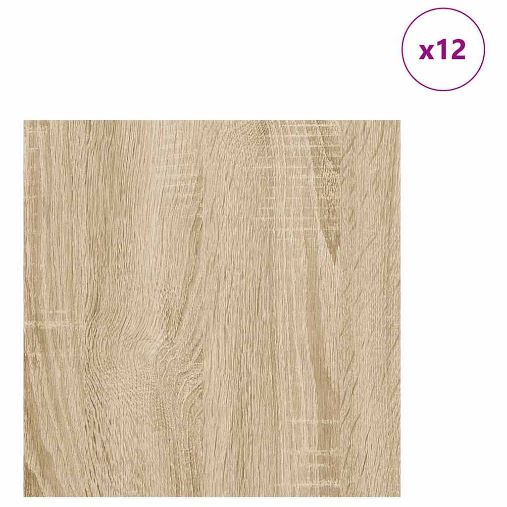 Dekor Paneli 12 pcs Sonoma hrast 30 x 30 x 0.27 cm