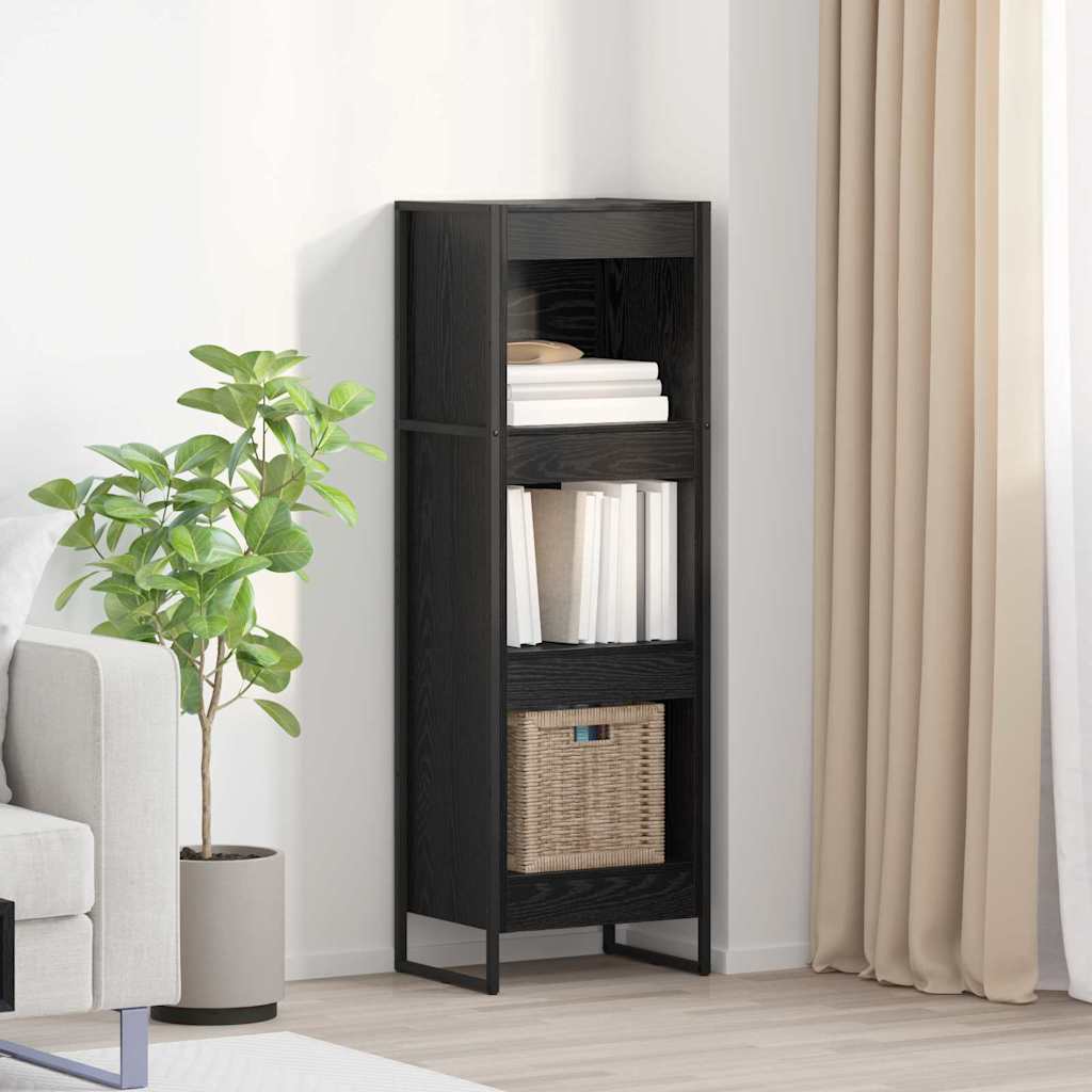 Ormarić za knjige Crni hrast 40 x 30 x 121 cm Konstruirano drvo