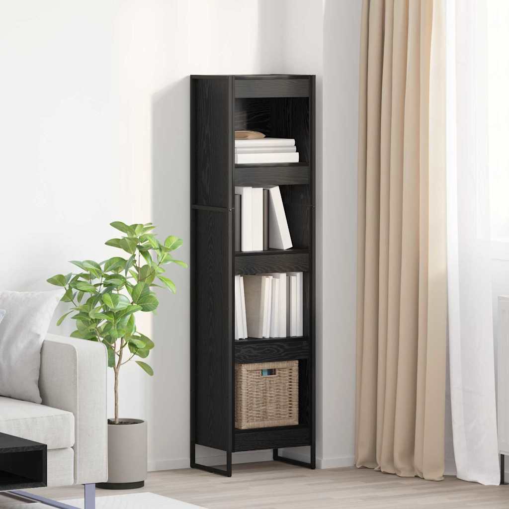 Ormarić za knjige Crni hrast 40 x 30 x 155 cm Konstruirano drvo