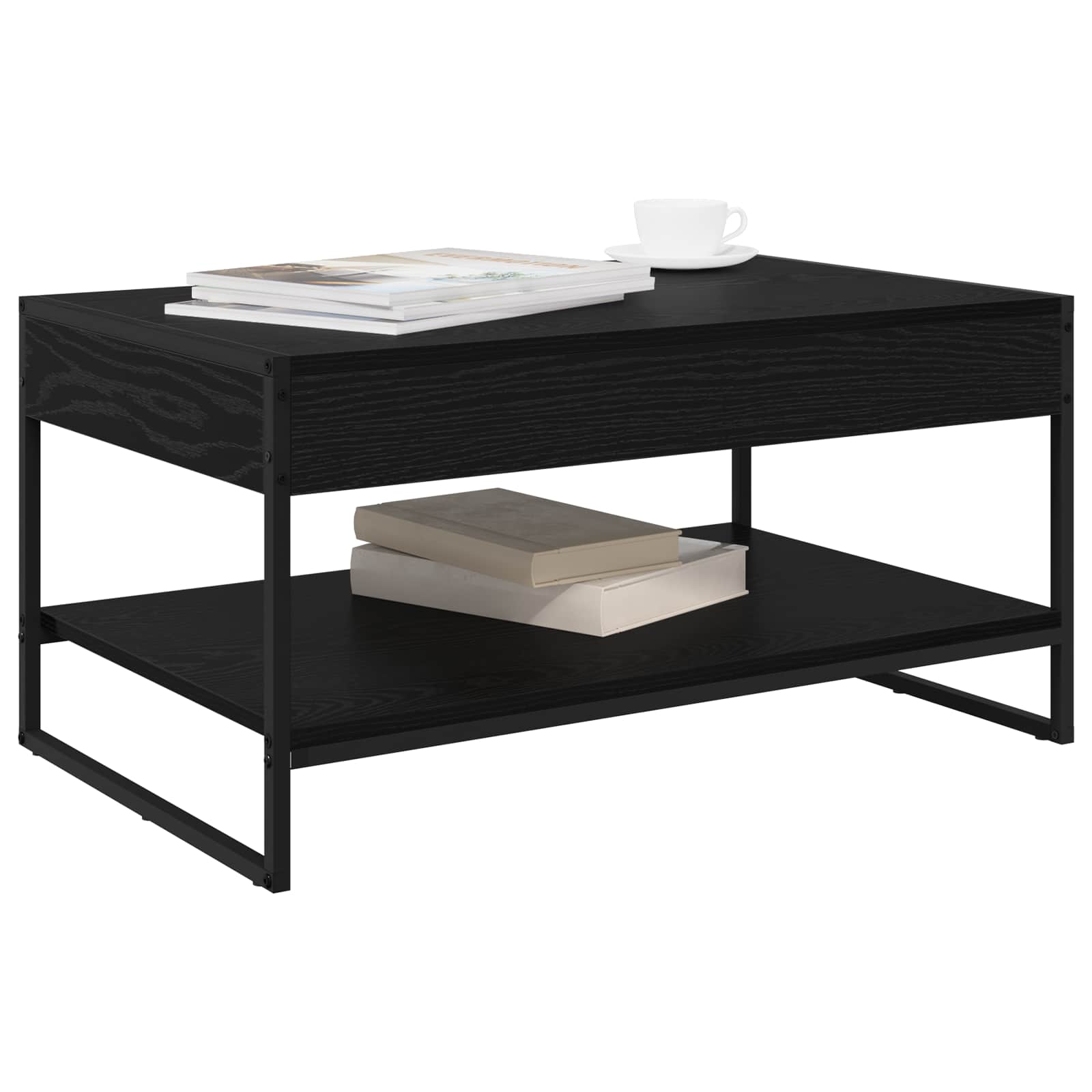 Kava Stol Crni hrast 80 x 50 x 40 cm Konstruirano drvo