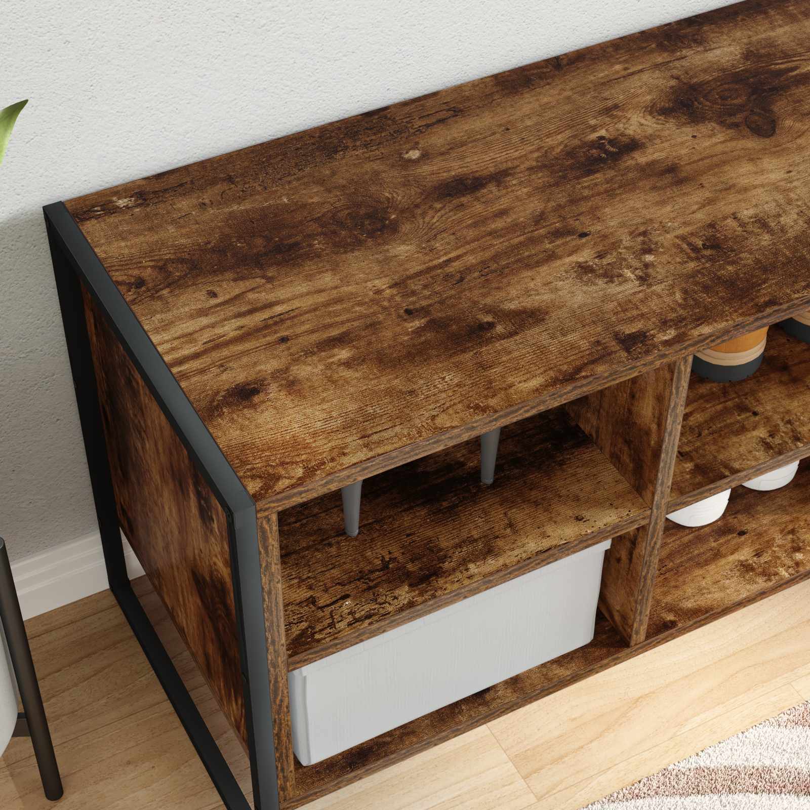 Ormar za cipele Dimni hrast 100 x 35 x 44 cm Konstruirano drvo