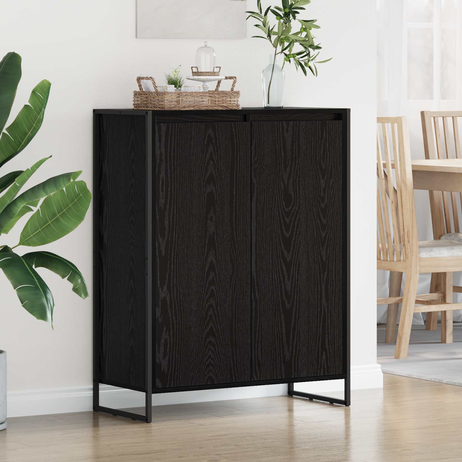 Ormar za cipele Crni hrast 79 x 36 x 100 cm Konstruirano drvo