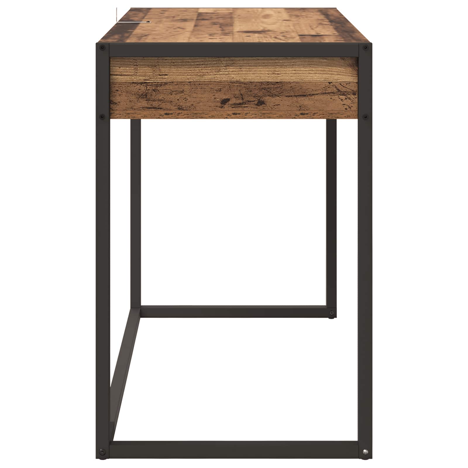 Stol s pohranom Staro drvo 100 x 50 x 75 cm Konstruirano drvo