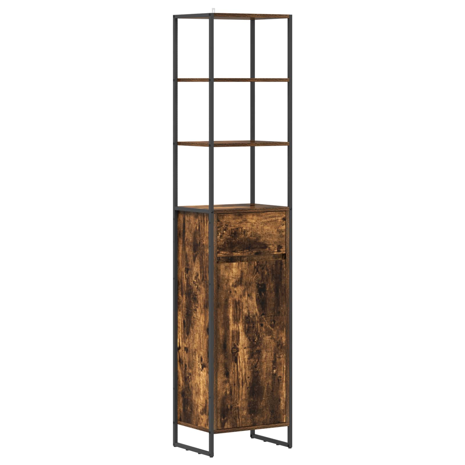 Kupaonski ormar Dimni hrast 40 x 30 x 180 cm Konstruirano drvo