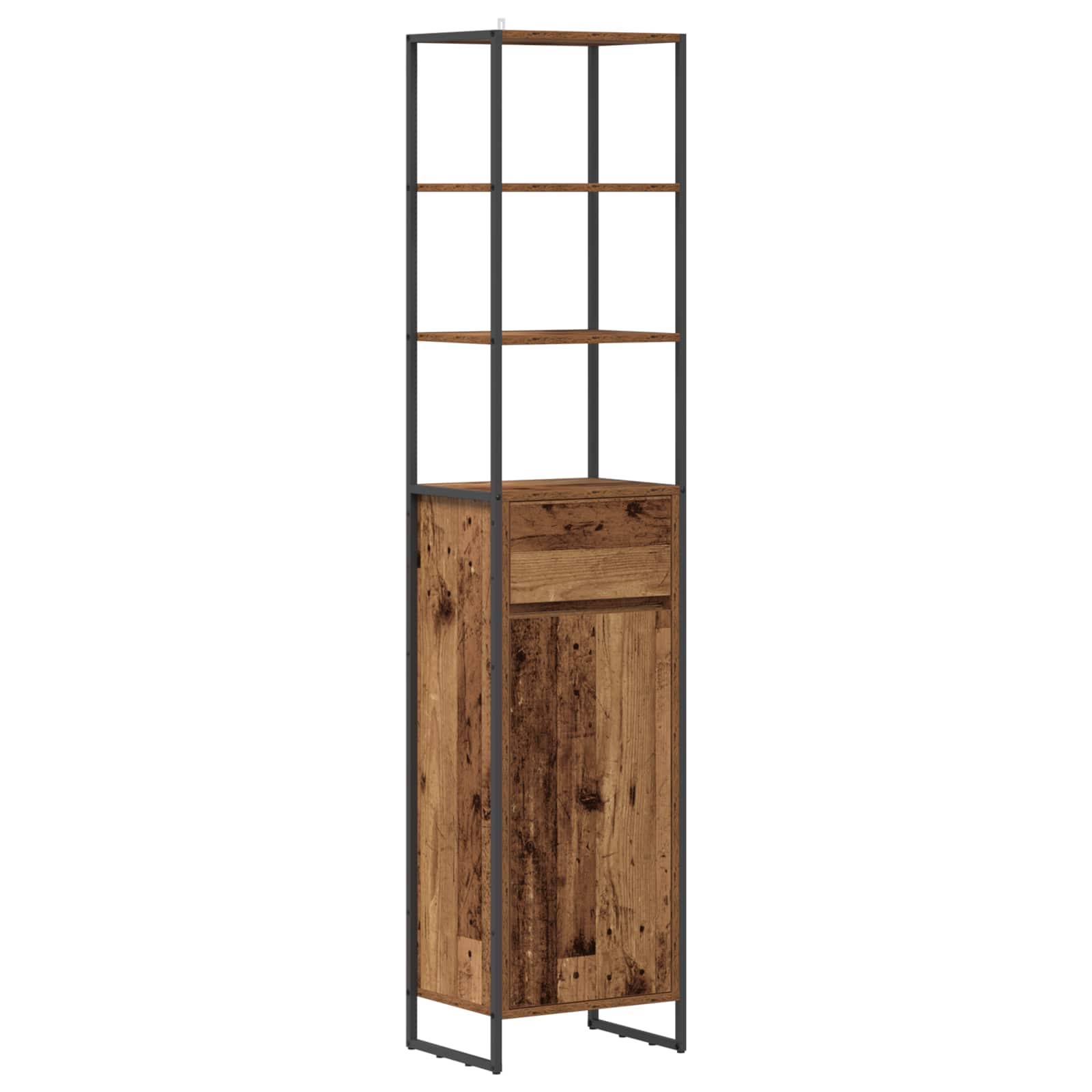 Kupaonski ormar Staro drvo 40 x 30 x 180 cm Konstruirano drvo