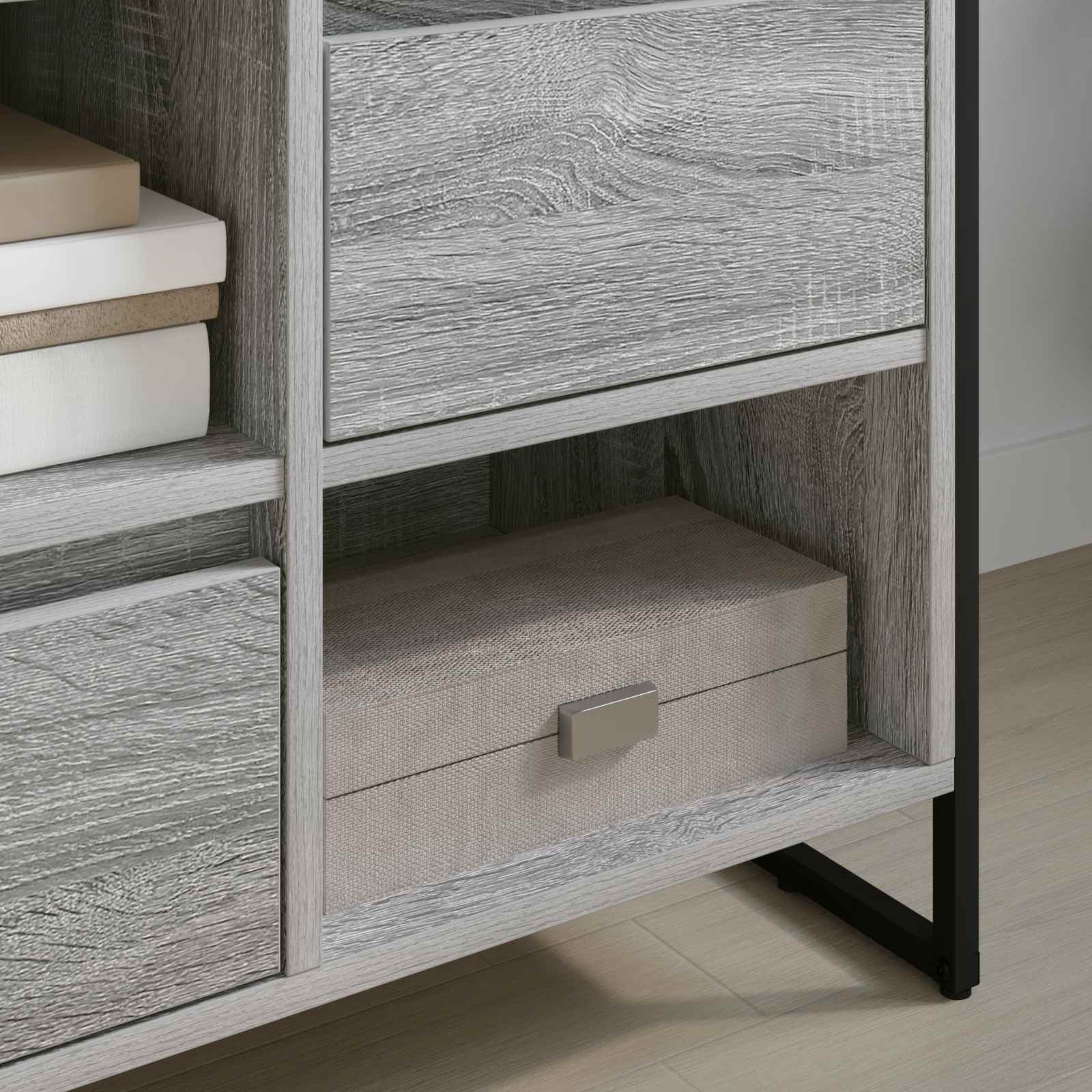 TV ormar Siva Sonoma 100 x 36 x 49,5 cm Konstruirano drvo