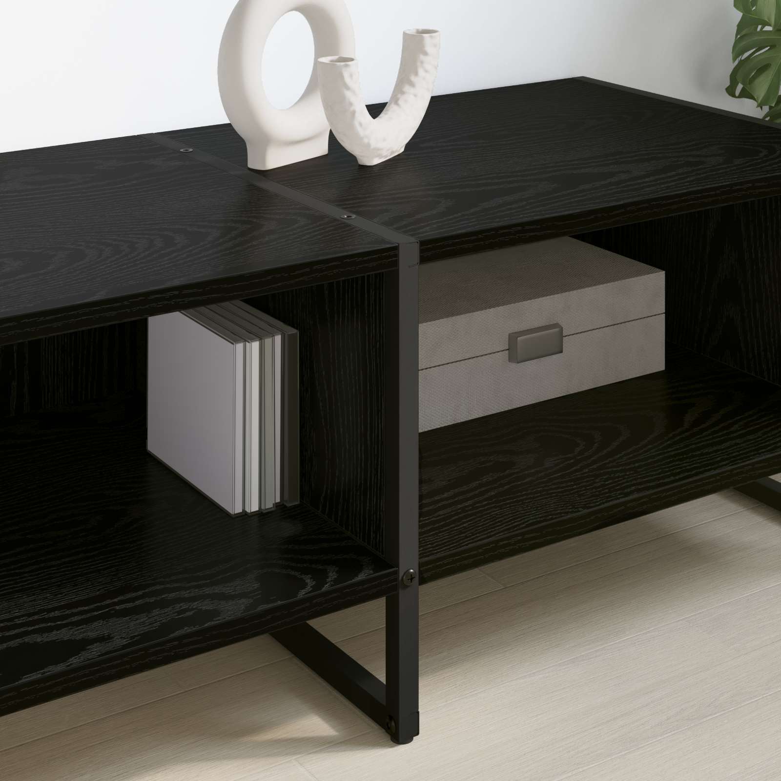 TV ormar Crni hrast 170.5 x 36 x 30.5 cm Konstruirano drvo