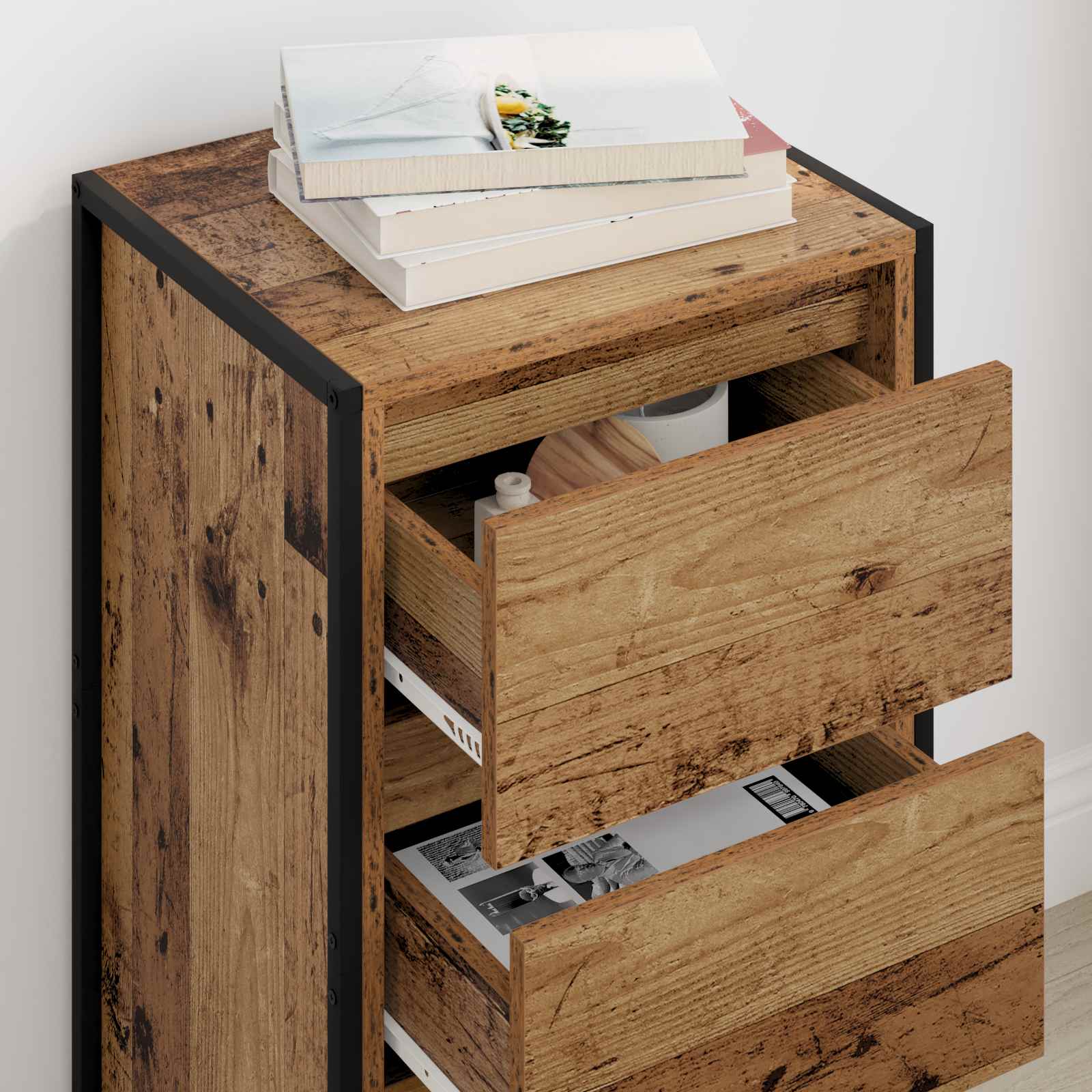 Kreveta Staro drvo 42 x 36 x 75.5 cm Konstruirano drvo