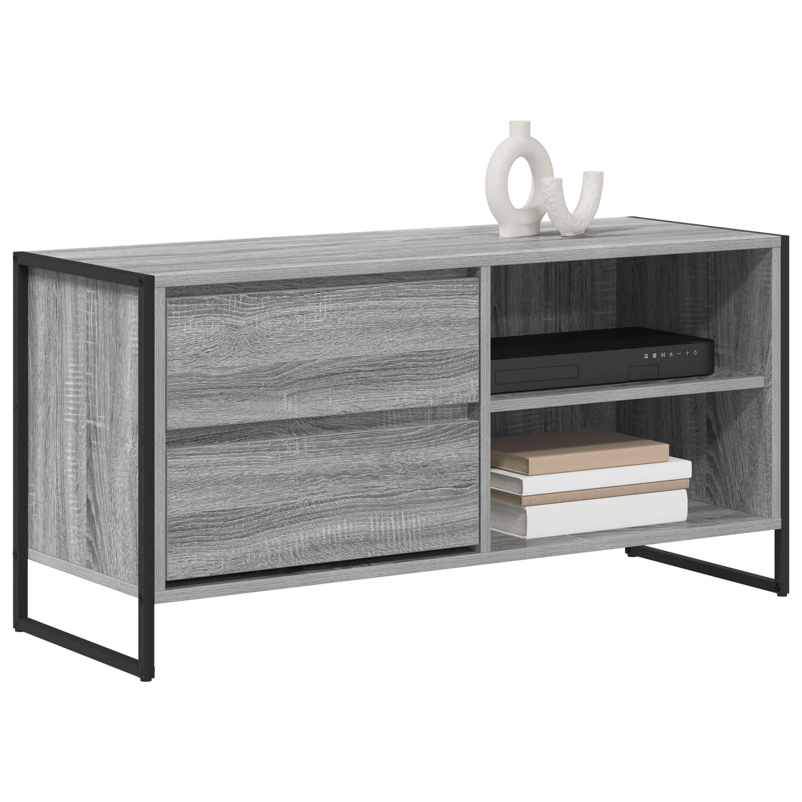 TV ormar Siva Sonoma 100 x 36 x 49,5 cm Konstruirano drvo