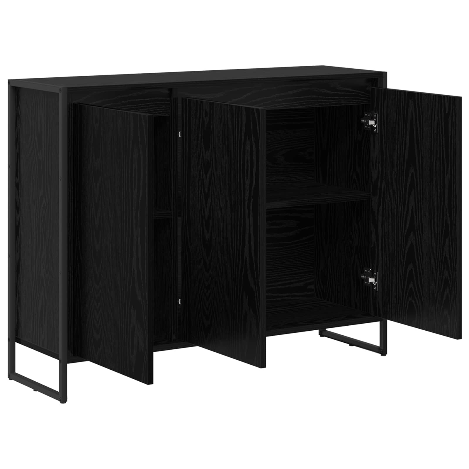 Pomoćni ormarić Crni hrast 96,5 x 30 x 75 cm Konstruirano drvo