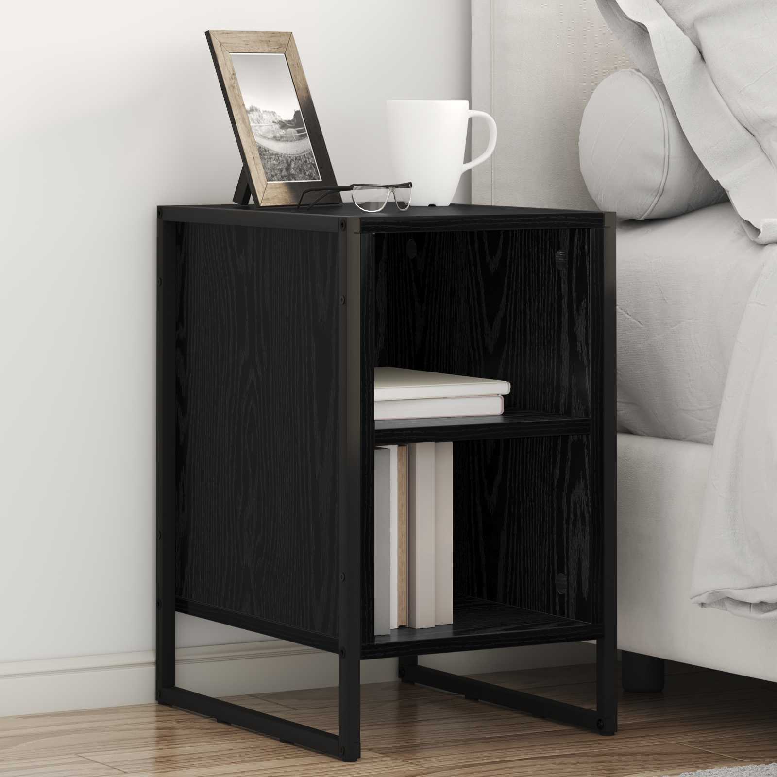 Noćni ormarić Crni hrast 39.5 x 30 x 50 cm Konstruirano drvo