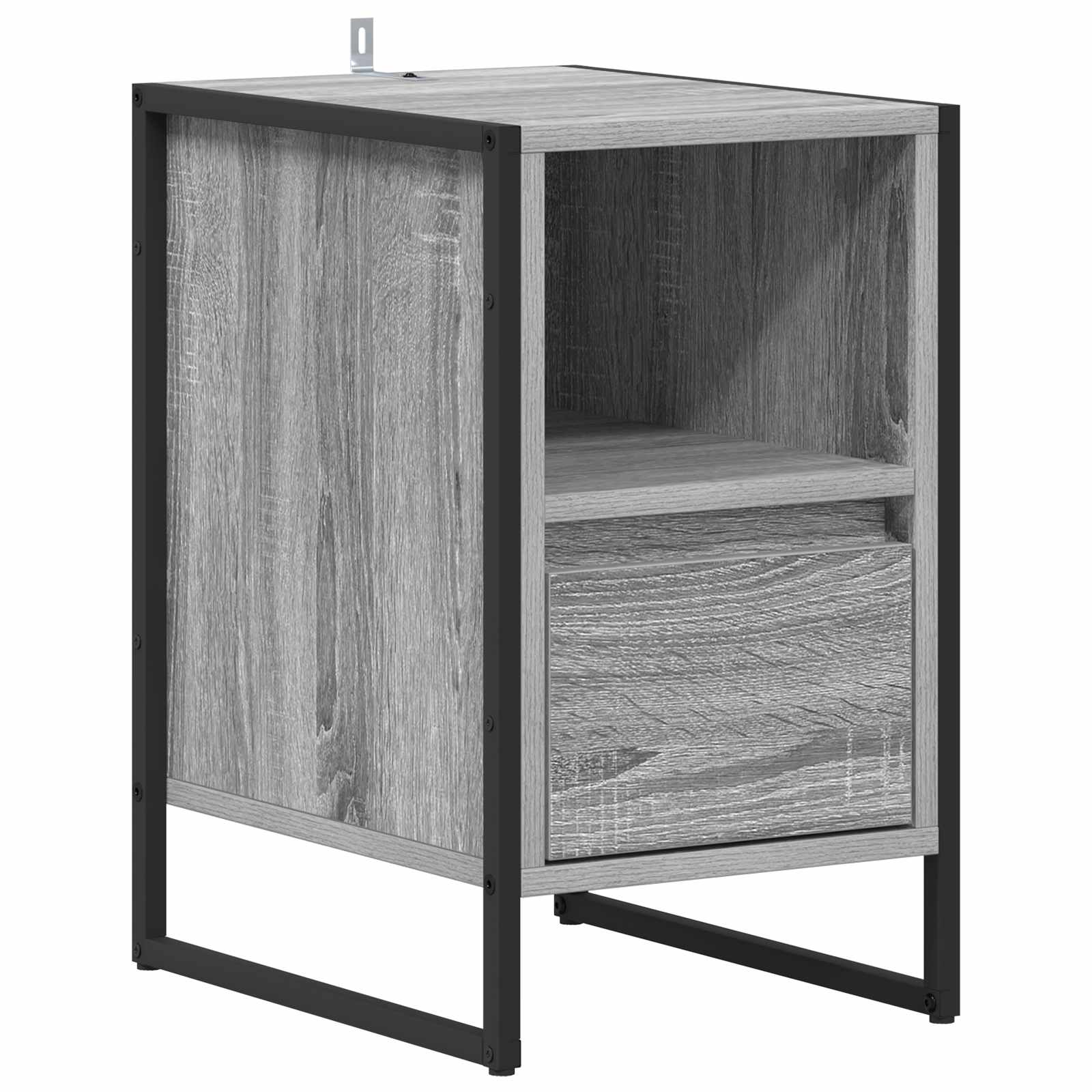 Noćni ormarić s ladicama 2 pcs Siva Sonoma 39,5 x 30 x 50 cm
