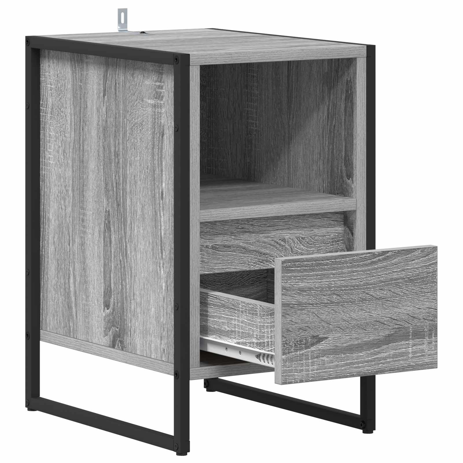 Noćni ormarić s ladicama 2 pcs Siva Sonoma 39,5 x 30 x 50 cm