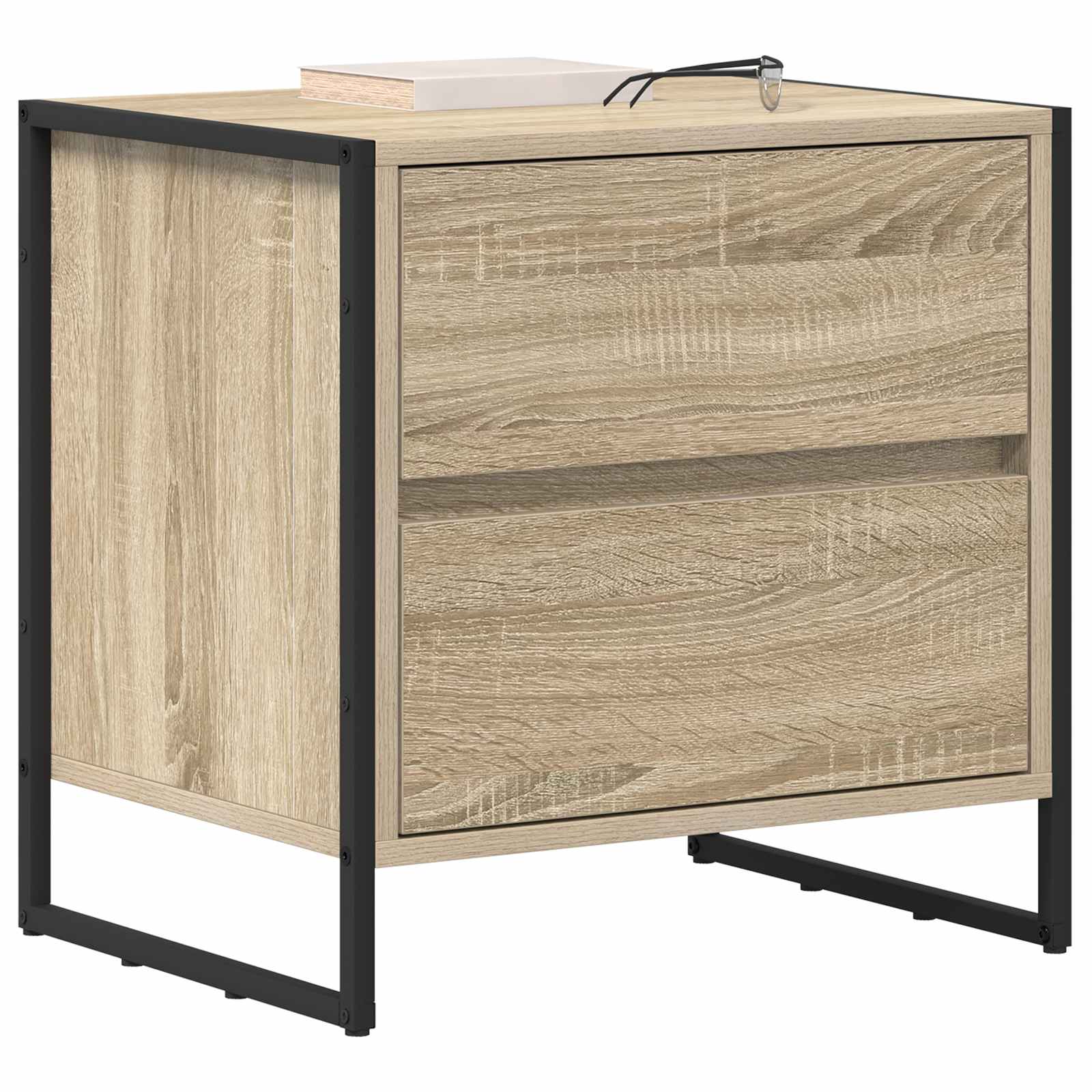 Noćni ormarić 2 pcs Sonoma 50 x 39.5 x 50 cm Konstruirano drvo
