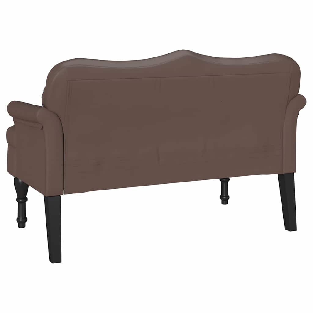 Chesterfield klupa Smeđa 120.5 x 65 x 75 cm Lažna koža