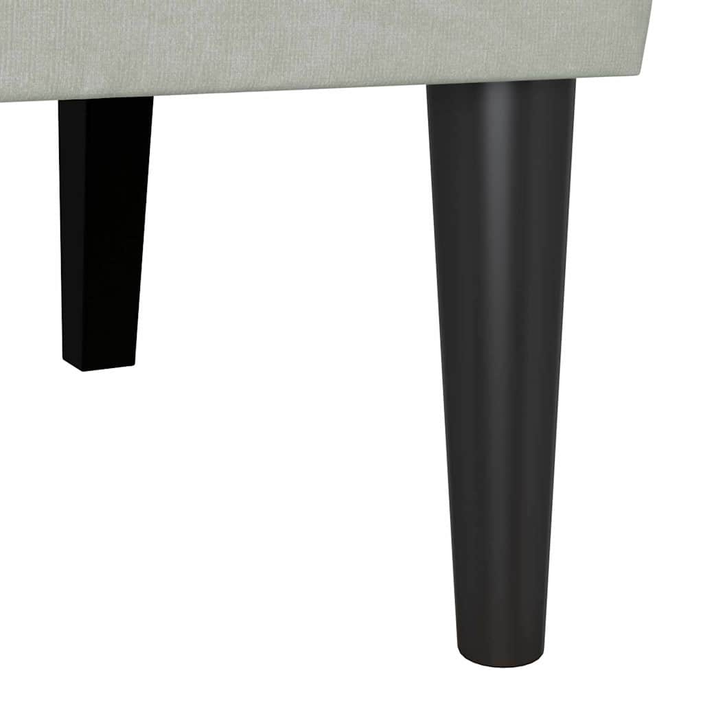 Chesterfield klupa Svijetlo siva 112 x 65,5 x 75 cm Baršun