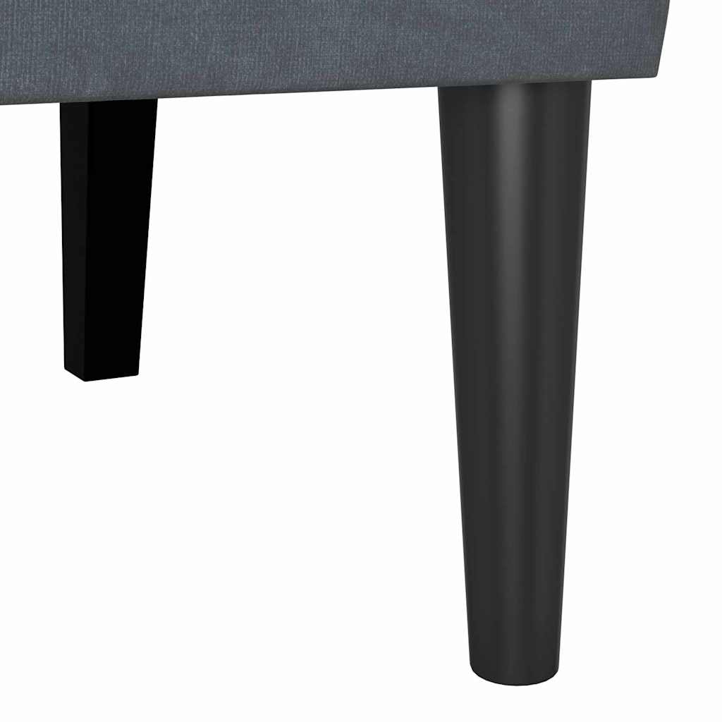 Chesterfield klupa Tamno siva 112 x 65,5 x 75 cm Baršun