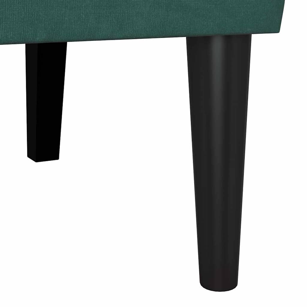 Chesterfield klupa Tamnozelena 112 x 65,5 x 75 cm Baršun