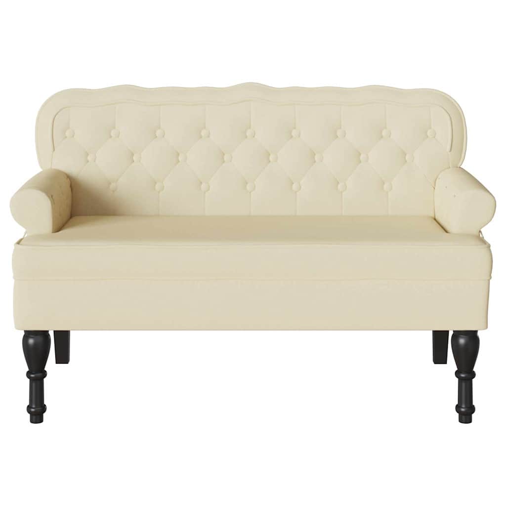 Chesterfield klupa Krema 119,5 x 64,5 x 75 cm Lažna koža