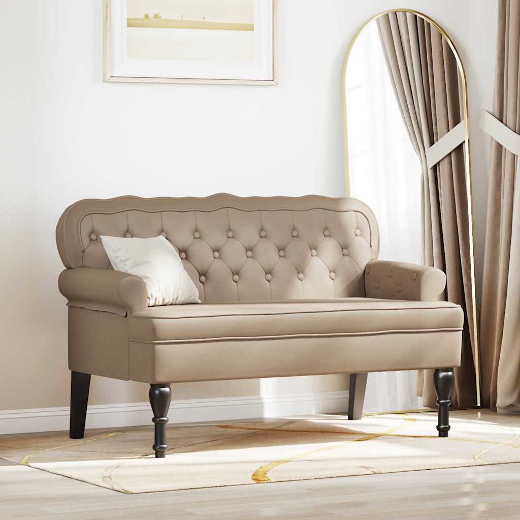 Chesterfield klupa Boja cappuccina 119,5 x 64,5 x 75 cm