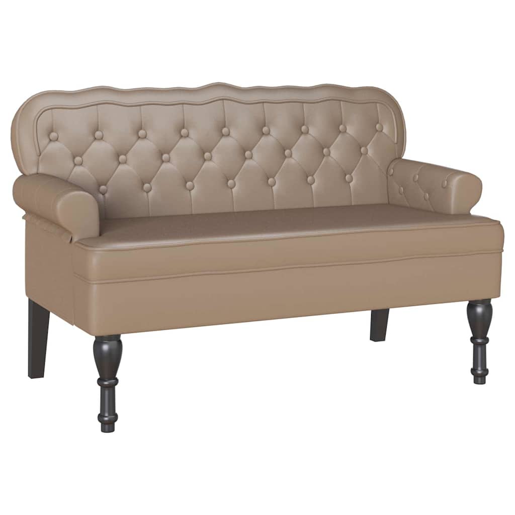 Chesterfield klupa Boja cappuccina 119,5 x 64,5 x 75 cm