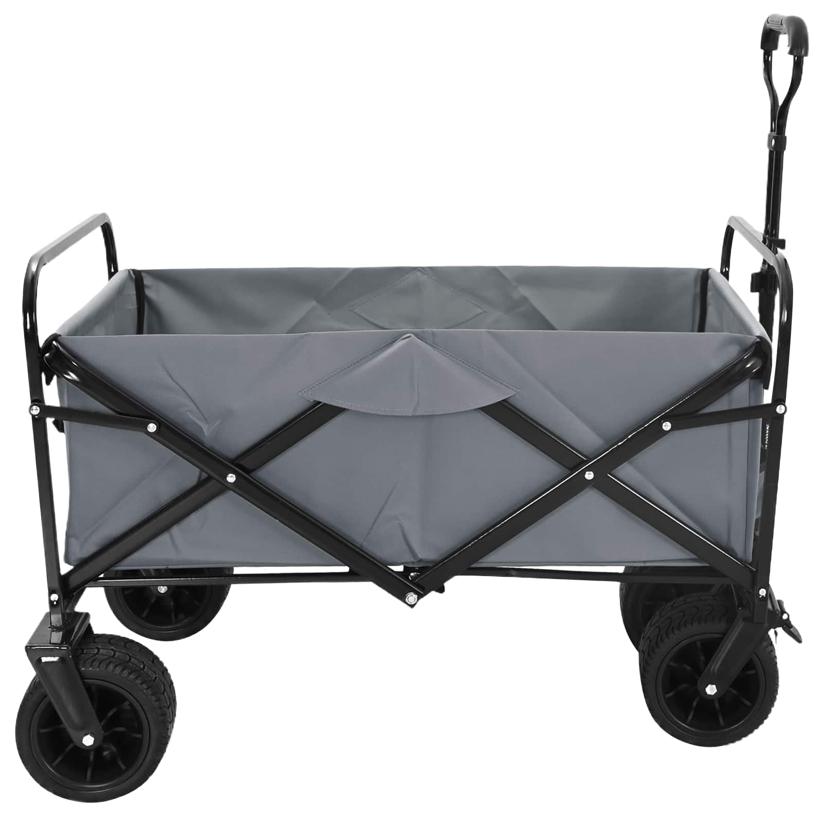 Preklopna kolica Siva 89 x 63 x 96 cm Čelik i Oxford poliester