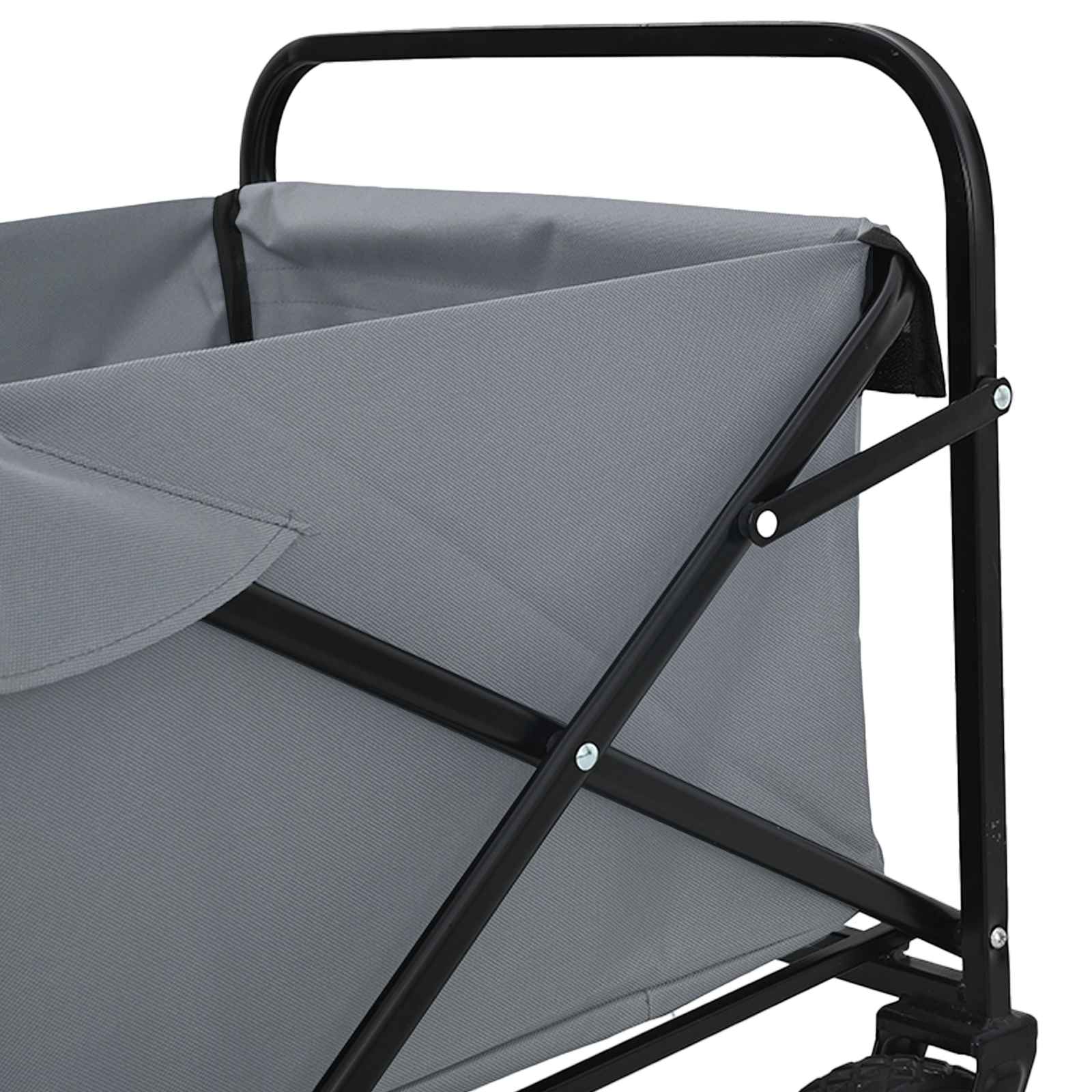 Sklopiva ručna kolica Sivi 94 x 53 x 99 cm Oxford tkanina