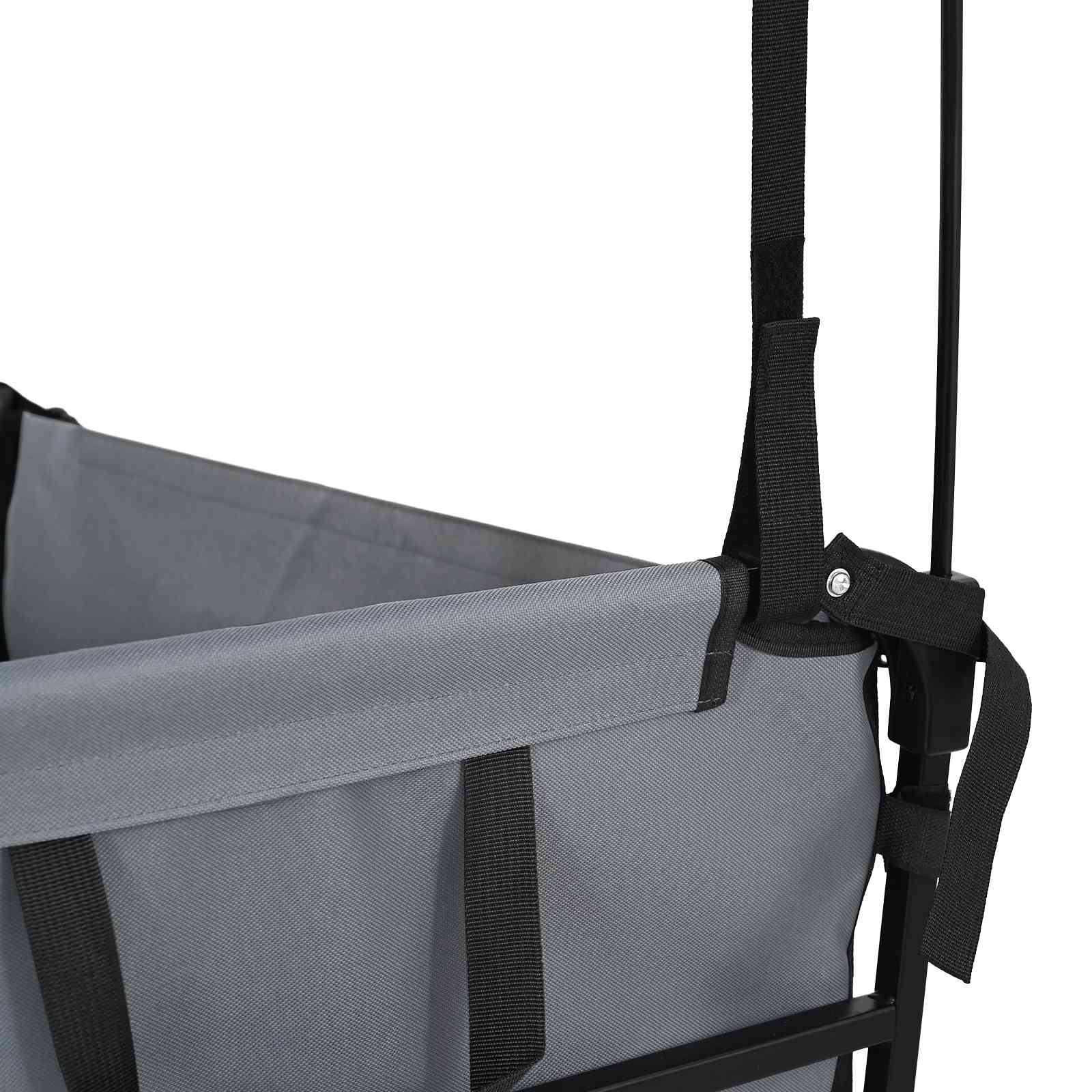 Sklopiva ručna kolica Siva 105 x 56.5 x 116 cm Oxford tkanina