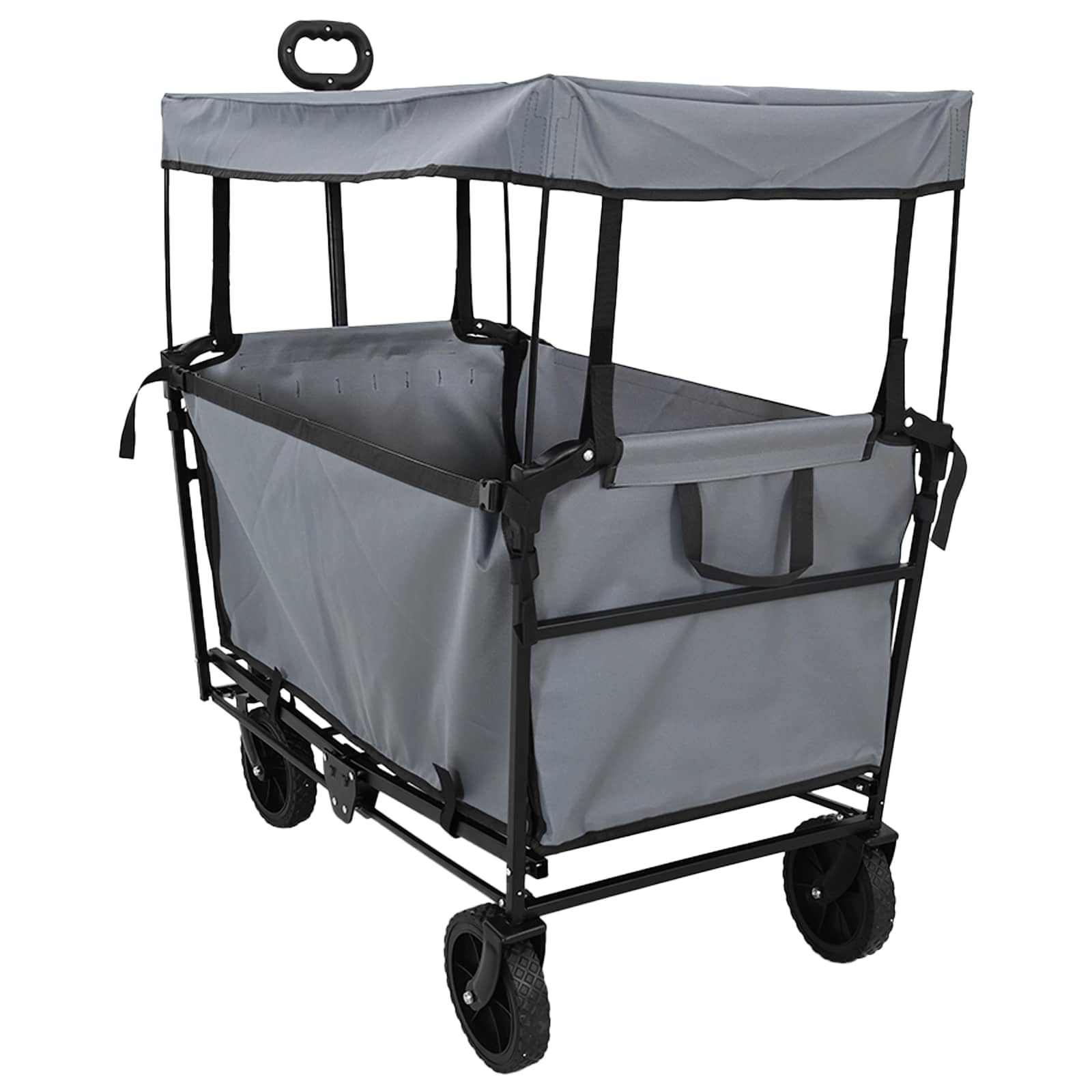 Sklopiva ručna kolica Siva 105 x 56.5 x 116 cm Oxford tkanina