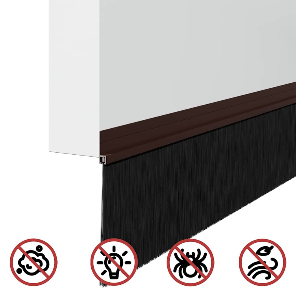Samoljepljivi pečati za vrata 2 kom. 100 cm Aluminijski legura