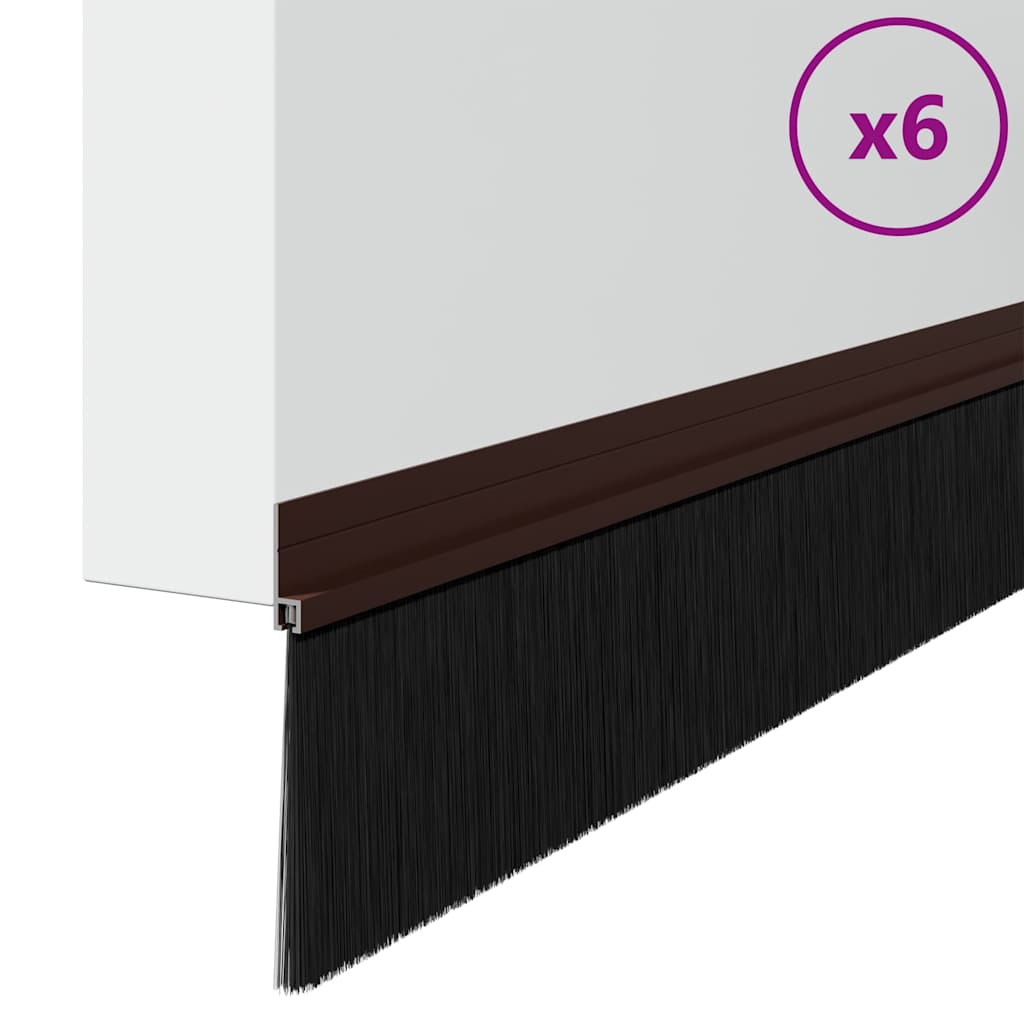 Samoljepljivi pečati za vrata 6 kom. 100 cm Aluminijski legura