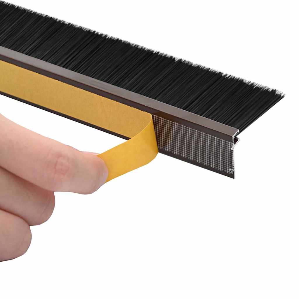 Samoljepljivi pečati za vrata 6 pcs Smeđa 100 cm